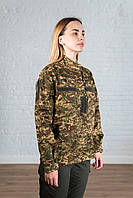 Китель армейский женский хищник саржа камуфляж боевой тактический полевой уставная куртка легкая для военных