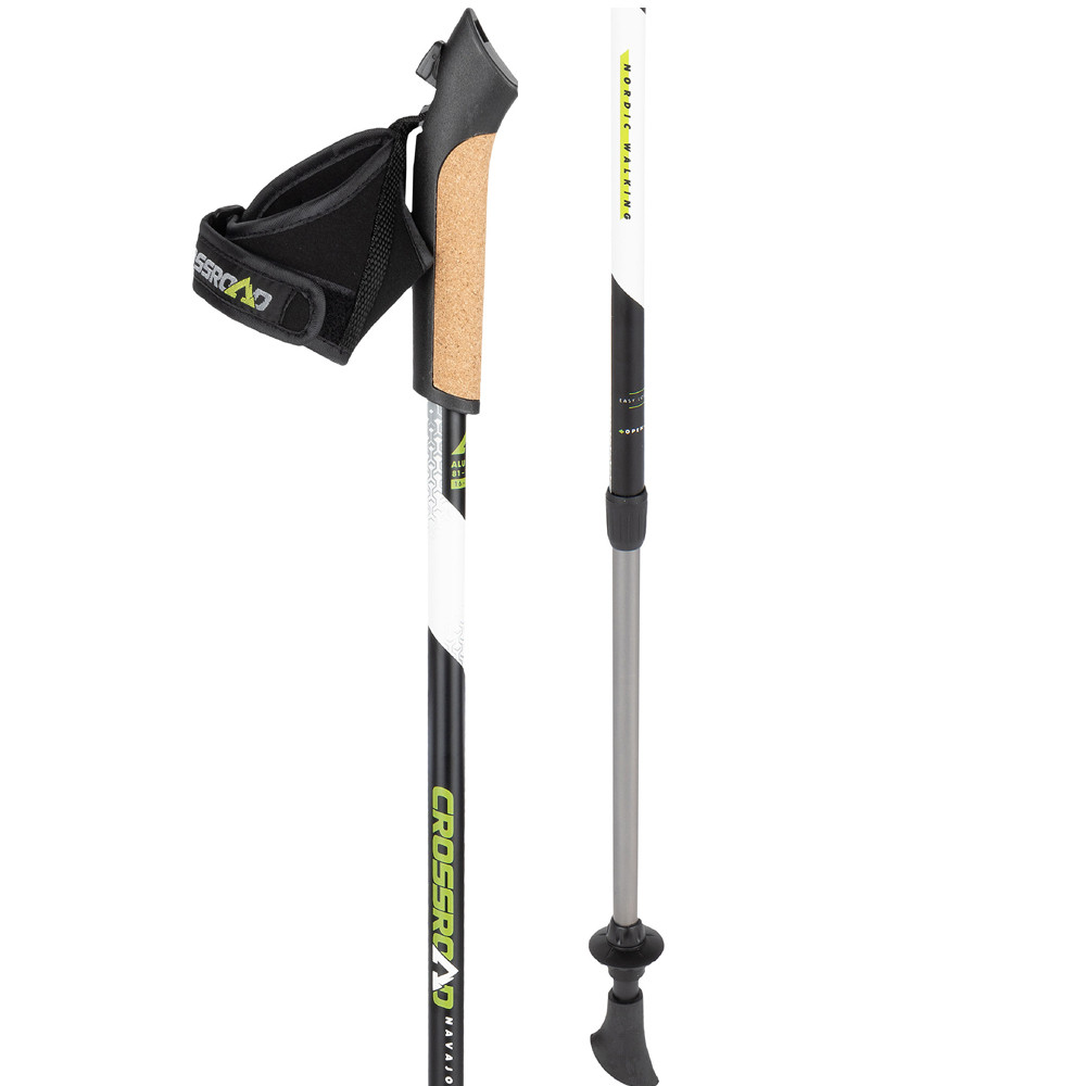 Палиці для скандинавської ходьби Crossroad NAVAJO (чорно-білі)