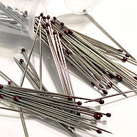 Шпильки швейні Peri однострижневі у футлярі довжина 38 мм товщина 0,71 мм упаковка 100 штук № 5 (6814)