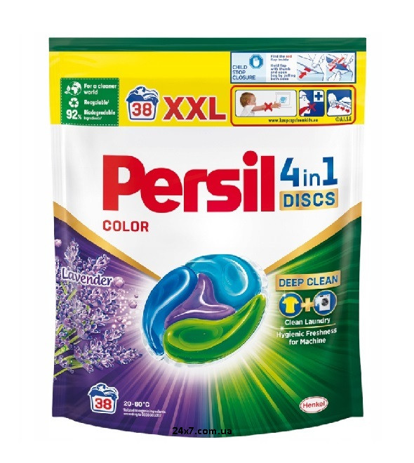 Капсули для прання Persil Color Lavender 38 прань, фото 1