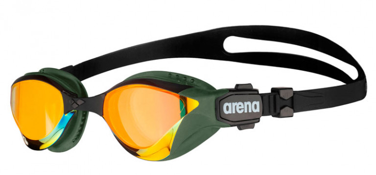 Окуляри для плавання Arena Cobra Tri Swipe Mirror (002508-360) Olive/Silver/Yellow