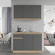 Кухня ЕКО НОВА К-5 комплект 1,2 м Зі стільницею Сонома/Графіт