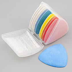 Крейда розкроювальна кравецька для розміток 5х5х0,35 см 10 шт. Різнокольоровий