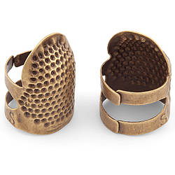 Наперсток для шиття металевий регульований 28х21 мм 1 шт. Бронзовий