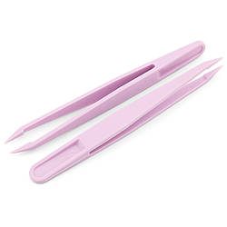 Пінцет пластиковий для рукоділля 11,7 см 1 шт. Бузковий