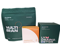 Детокс НАБОР Lym Drain&Detox, Клетчатка MULTI BRAN ,Комплекс Брейкблок (кишечник)CHOICE