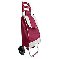 Сумка-візок на колесах, тачка-сумка кравчучка, сумка-візок дорожня, бордо