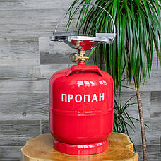 Газовий балон 5 л із пальником і газовим нагрівачем, фото 2