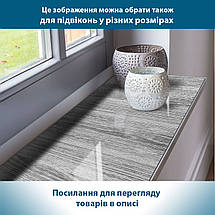 Покриття для столу, м'яке скло з фотодруком, текстура Сірого дерева 60 х 100 см (1,2 мм) МСПБ-tx_337, фото 5