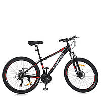 Спортивный велосипед 26 дюймов (рама 13", SHIMANO 21SP) Profi MTB2602-2 Черно-красный