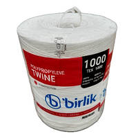 Шпагат нитка полипропиленовый сеновязальный Birlik 1000 ТЕХ 4000 м (белый) 4 кг для пресподборщика