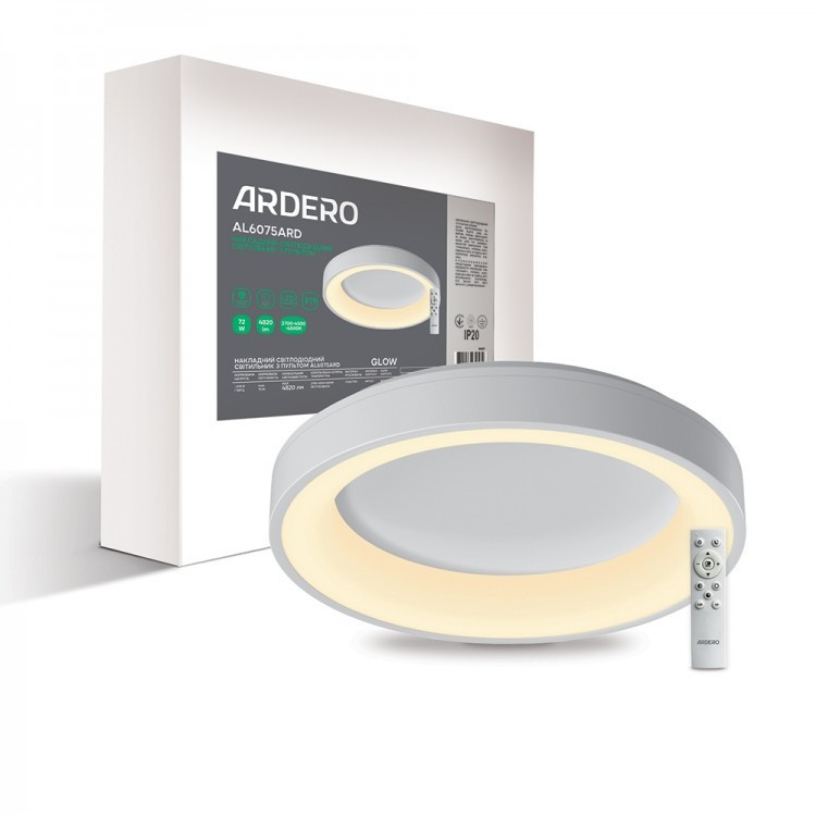 Світлодіодний світильник Ardero GLOW AL6075ARD 72W 4820Lm 2700-6500К (80257) 8107