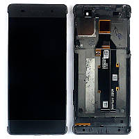Дисплей Sony Xperia XA F3111 F3112 + тачскрин (серый оригинал Китай в рамке)