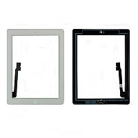 Тачскрин Apple iPad 3, iPad 4 (для iPad 3 белый оригинал Китай с кнопкой Home)