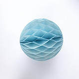 Паперова куля соти 10 см блакитний, фото 2