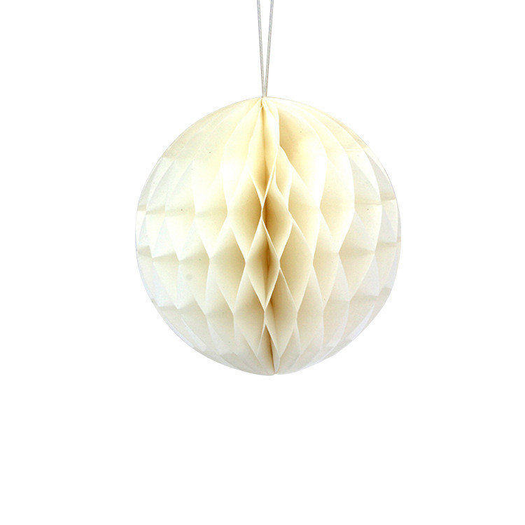 Куля з паперу Соти 25 см айворі, фото 1