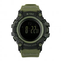 Чоловічий наручний тактичний годинник M-Tac Олива, Міцний водостійкий мультифункціональний годинник MIVAX