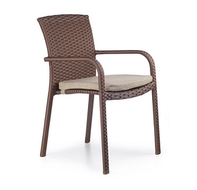 Плетений стілець обідній Палермо коричневий