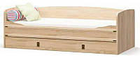 Кровать с ящиком Мебель Сервис Тапчан Валенсия ламели односпальная 90х200 см Дуб самоа (psg_ TN, код: 1532470