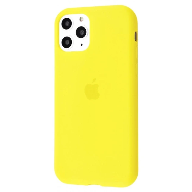 Чохол силіконовий для Айфон 11 / Silicone Full Case для iPhone 11 (Жовтий/ Canary yellow), фото 1