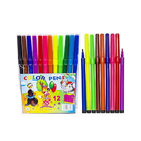 Дитячі Фломастери "Мультики" COLOR-IT 1871-12 12 кольорів, Toyman