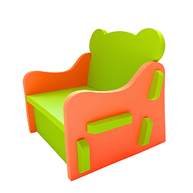 Дитячий стілець "Baby desk" Eva-Line лайм/помаранчовий
