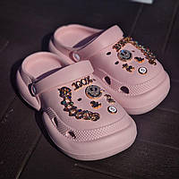 Жіночі крокс з різнобарвними кристалами 36-37р