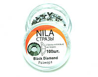 Nila стразы Black Diamond, размер 5, 100 шт.