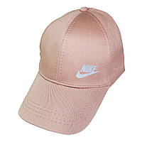 Кепка со светоотражающим логотипом Nike женская бейсболка Найк Розовая Светло-розовая размер M 1302