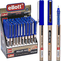 Капиллярная гелевая ручка роллер Синяя Ellott ET289-50 в упаковке 50 шт