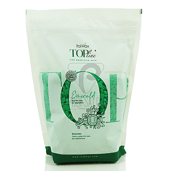 Гарячий віск для депіляції в гранулах Italwax Смарагд, Преміум-клас TOP Formula (Emerald), 750 гр.