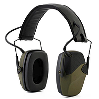 Активні стрілецькі навушники Perfect Impact Хакі, Тактичні навушники для стрільби MIVAX