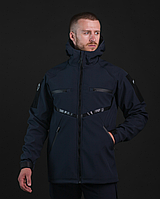 Тактична куртка OMEGA Синій S, Чоловіча куртка демісезонна, Армійська куртка з капюшоном MIVAX