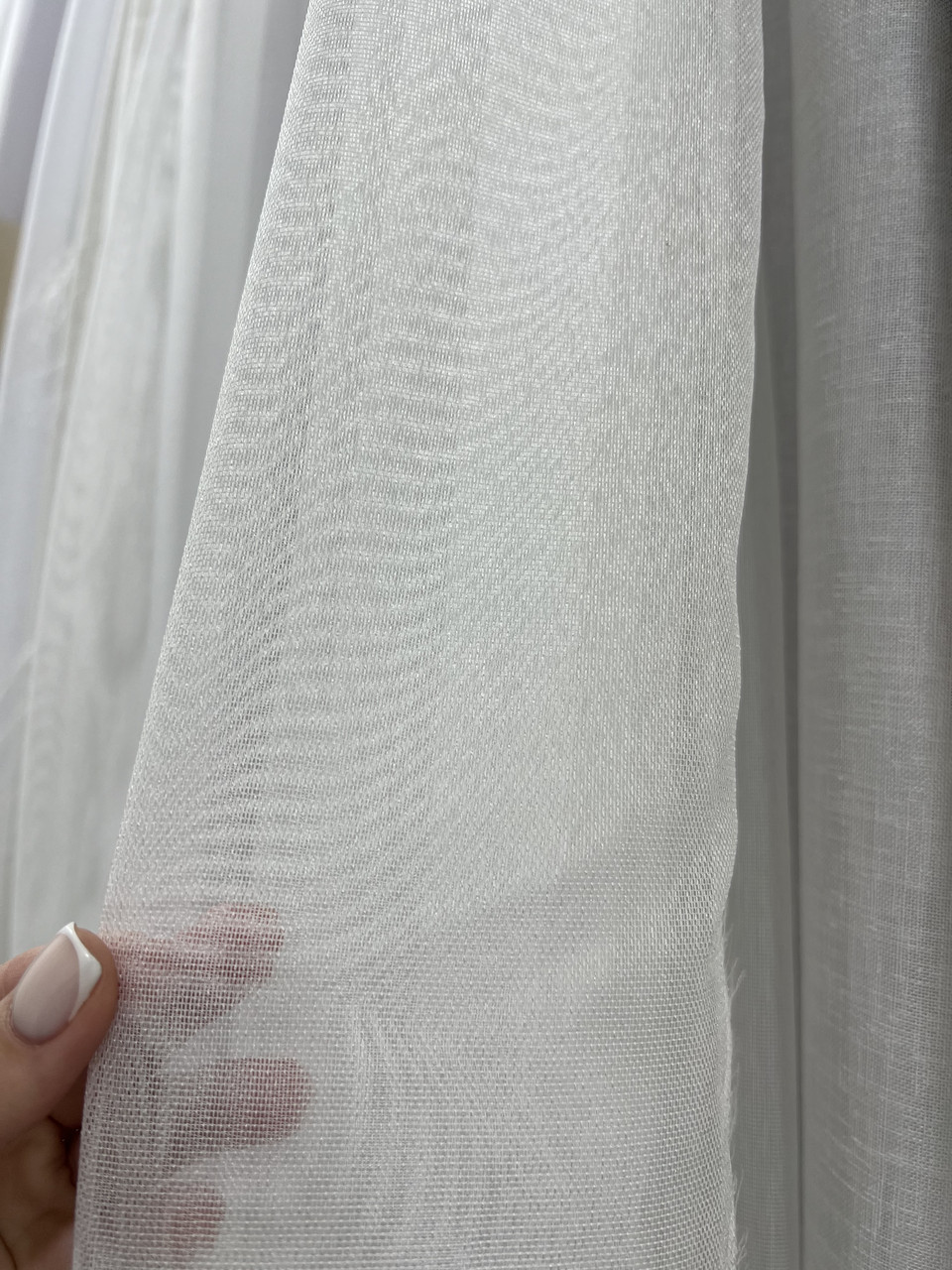 Готовий тюль тканина батист на тасьмі 300х270 см Колір Білий, фото 1