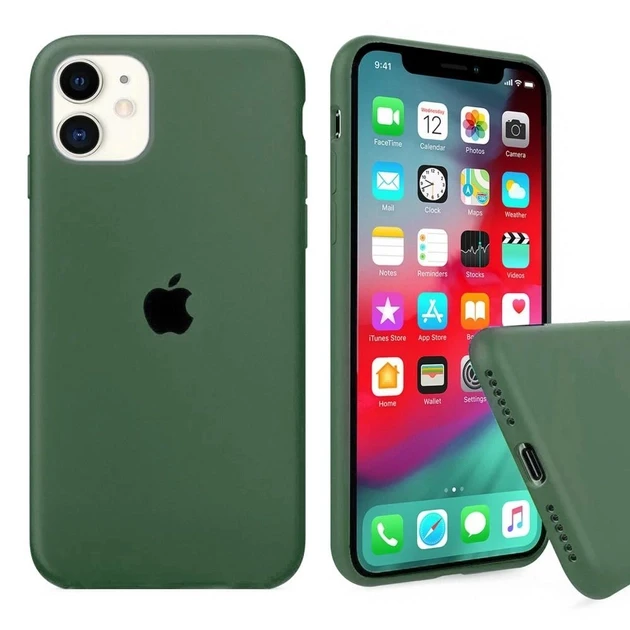 Чохол силіконовий для Айфон 11 Pro / Silicone Full Case для iPhone 11 Pro (Зелений / Atrovirens), фото 1