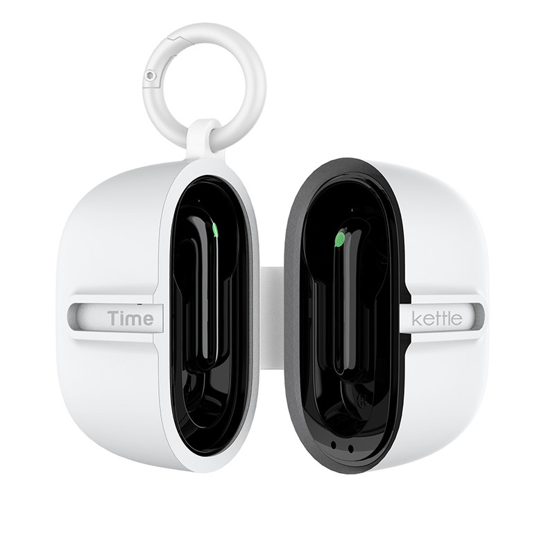 Чохол силіконовий для навушників перекладача Timekettle M3 з карабіном білий