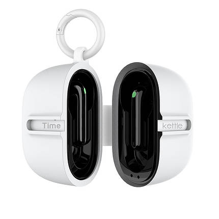 Чохол силіконовий для навушників перекладача Timekettle M3 з карабіном білий, фото 1