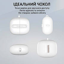 Чохол силіконовий для навушників перекладача Timekettle M3 з карабіном білий, фото 4