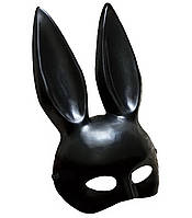 Маска Зайки (маска "Playboy") матовая черная маска кролика