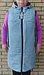 Жилетка жіноча подовжена демісезонна великих розмірів високої якості COOL FASHION, фото 9