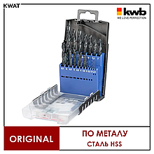 Набір свердел по металу KWB 1-10 мм Сталь HSS 19 шт