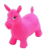 Стрибок-конячка дитячий гумовий 0737 Рожевий (ослик гімнастичний для дитини)
