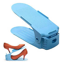 Органайзер для обуви крепкий пластиковый слот для поддержки обуви голубой