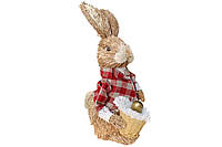 Декоративная пасхальная фигура Кролик в шляпе 44 см NY27-941