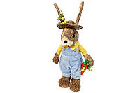 Декоративная пасхальная фигура Кролик с корзиной 46 см NY27-940
