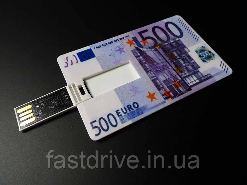 USB флешка на 16 GB в виде купюры 500 Евро - фото 1 - id-p412957758