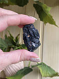 Шерл необроблений натуральний 45*27*14 мм камінь чорний турмалін., фото 7
