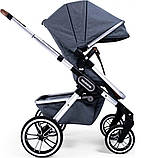 Коляска 2в1 TEUTONIA TRIO 2.0 Melange Grey, фото 3