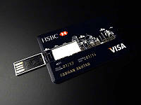 USB флешка 16 GB в виде кредитной карты HSBC Visa