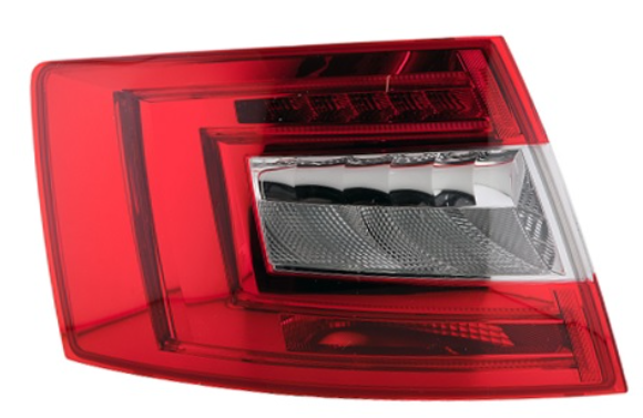 Ліхтар лівий Skoda Octavia A7 13-17 LIFTBACK TYC (LED/P21W/PY21W/H21W)